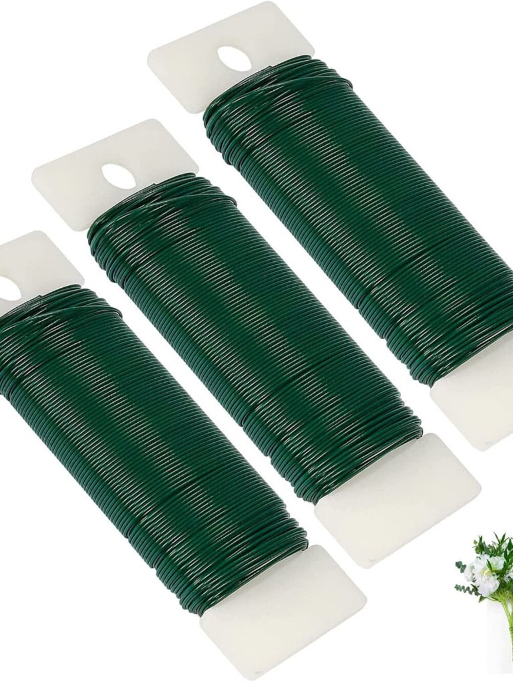 Green Floral Wire 22 Gauge,Green Wire for Crafts Christmas Wreaths Tree